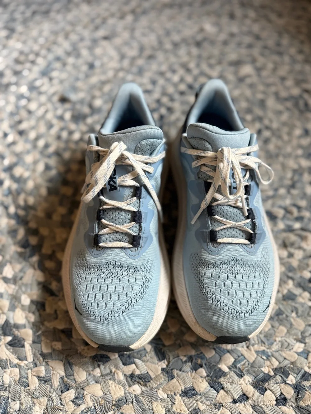 Hoka Women's Kawana 2 Sky Blue and Navy Athletic Running Shoes